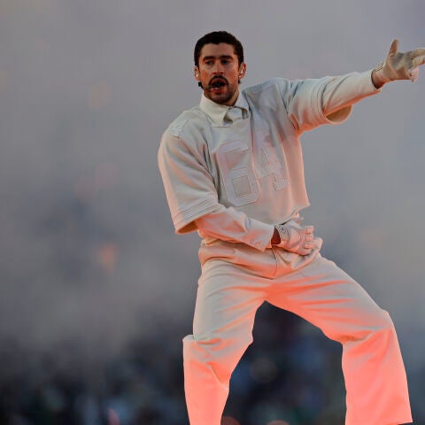 Bad Bunny, durante su actuación en el intermedio de la Super Bowl 2026