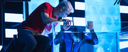 Jos&eacute; Y&eacute;lamo, durante su prueba de apnea en 'El Desaf&iacute;o'