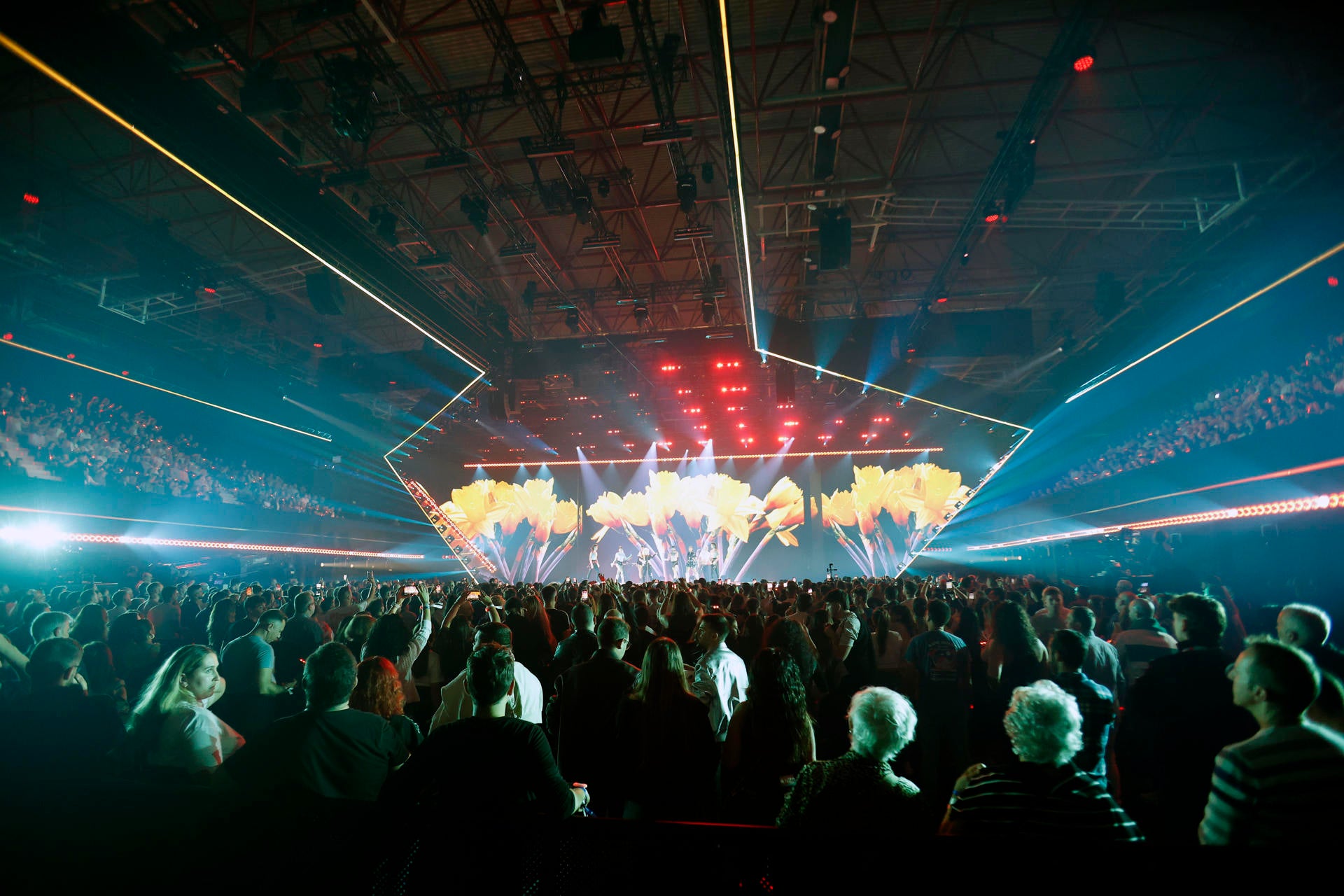 Una imagen del escenario en la segunda semifinal del Benidorm Fest 2026. Una imagen del escenario en la segunda semifinal del Benidorm Fest 2026.