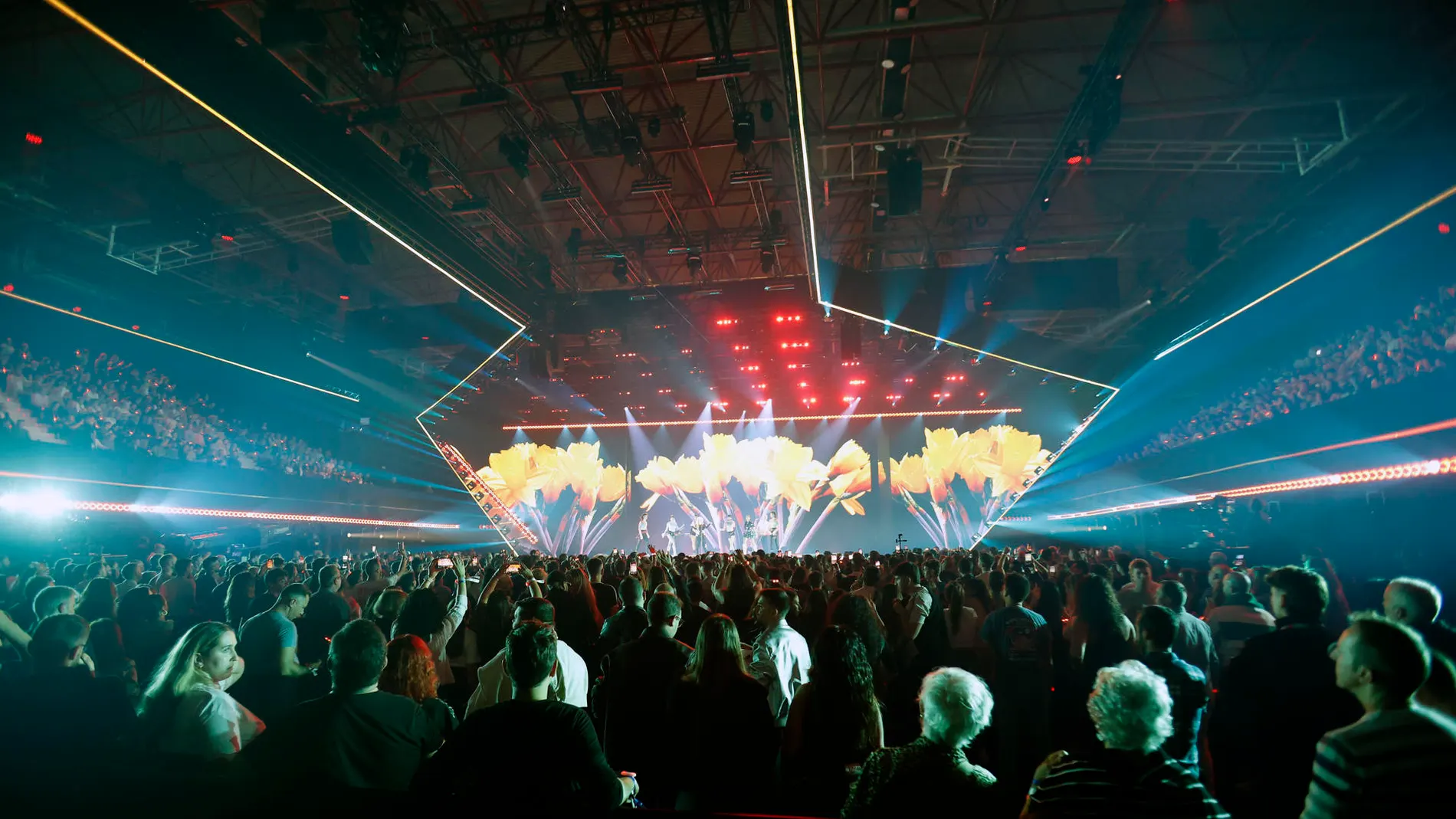 Una imagen del escenario en la segunda semifinal del Benidorm Fest 2026. Una imagen del escenario en la segunda semifinal del Benidorm Fest 2026.