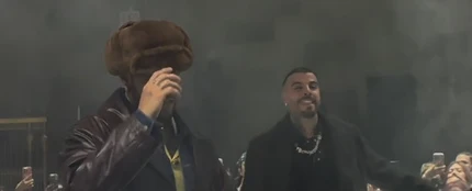 Jhayco y Rauw Alejandro en la ROSITA Premiere en Caverna Party (Nueva York) Jhayco y Rauw Alejandro en la ROSITA Premiere en Caverna Party (Nueva York)