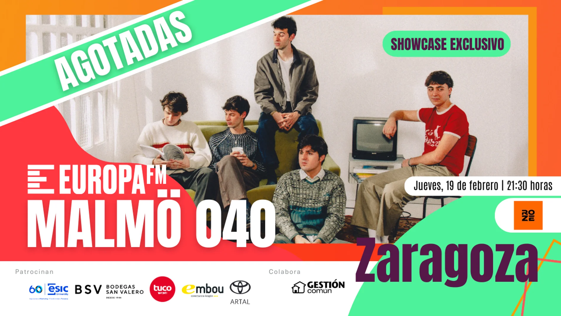 Agotadas las invitaciones del showcase exclusivo de Malmö 040 en Zaragoza Agotadas las invitaciones del showcase exclusivo de Malmö 040 en Zaragoza