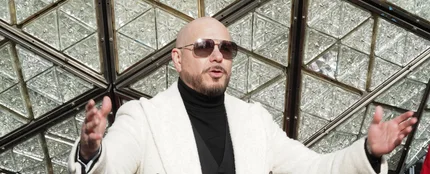 Pitbull en un evento en Nueva York Pitbull en un evento en Nueva York