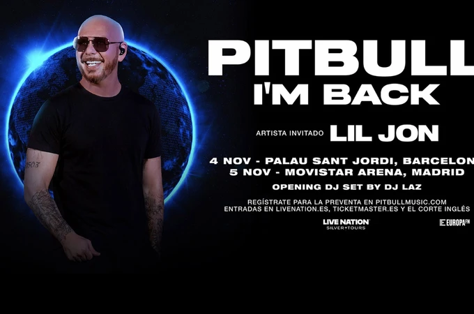 Europa FM, radio oficial de los conciertos de Pitbull en Madrid y Barcelona en 2026 Europa FM, radio oficial de los conciertos de Pitbull en Madrid y Barcelona en 2026