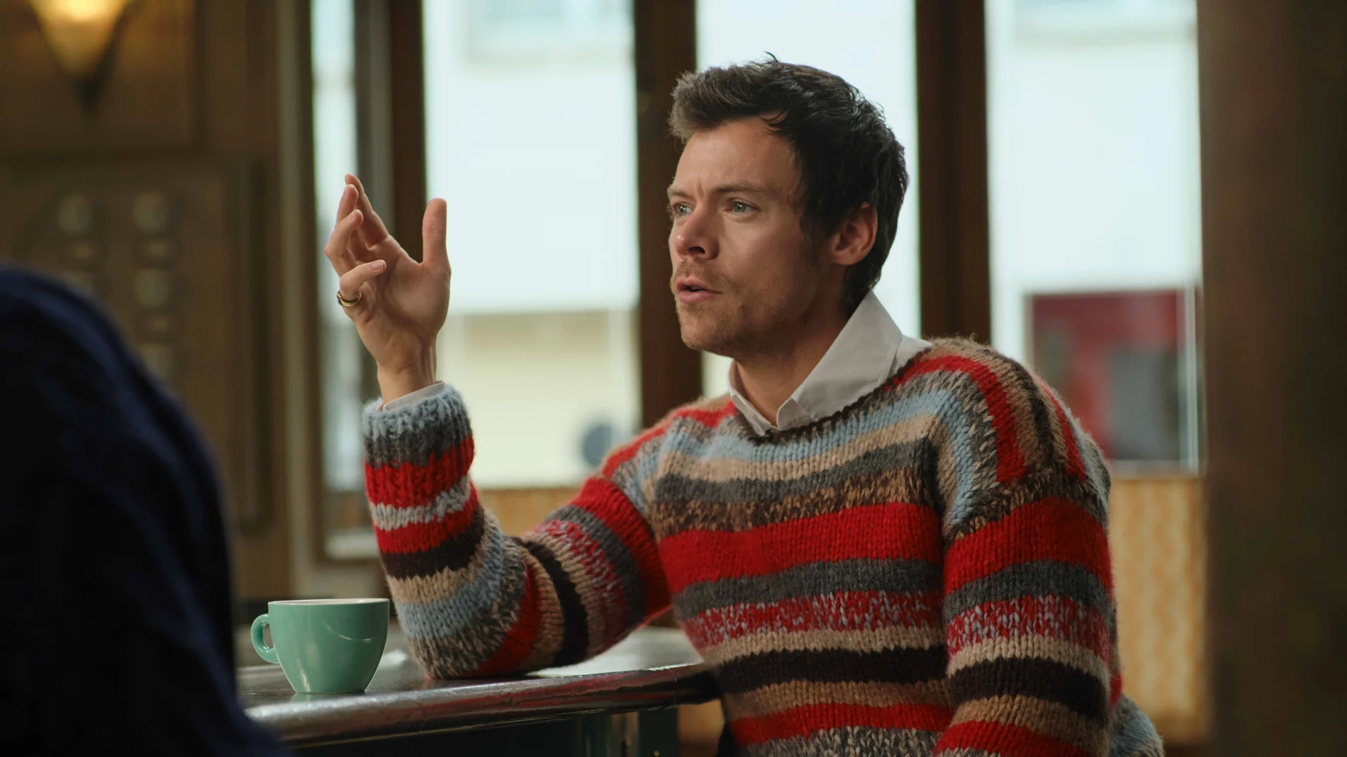 Harry Styles durante su entrevista para Apple Music Harry Styles durante su entrevista para Apple Music