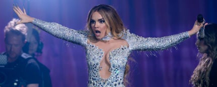 Melody ensayando para la final de Eurovisi&oacute;n 2025