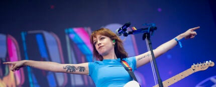 Ginebras actuando en el Sonorama Ribera Festival