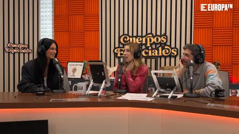 Begoña Vargas con Eva Soriano y Nacho García en Cuerpos especiales Begoña Vargas con Eva Soriano y Nacho García en Cuerpos especiales