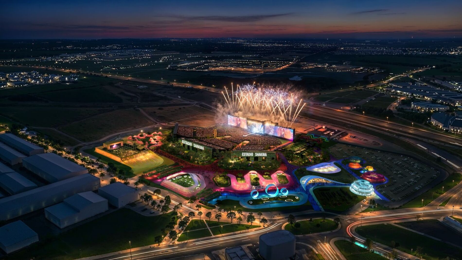 Recreación del Estadio Shakira