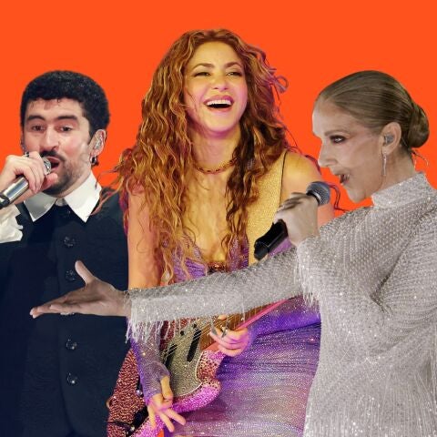  Bad Bunny, Shakira y Céline Dion, un montaje de Europa FM