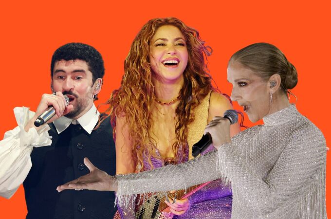  Bad Bunny, Shakira y Céline Dion, un montaje de Europa FM