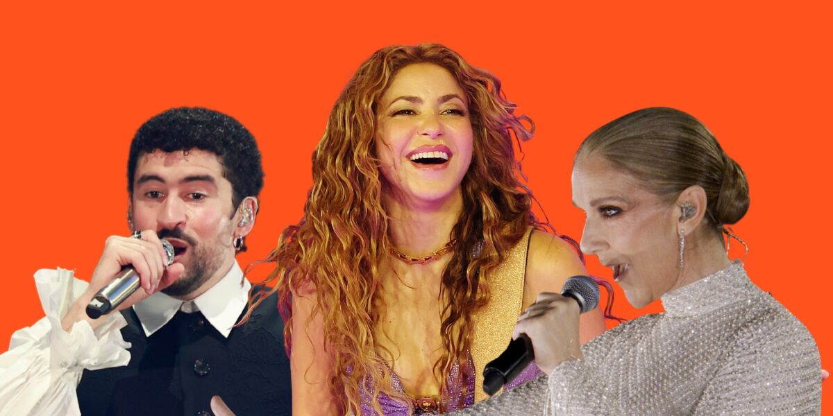  Bad Bunny, Shakira y C&eacute;line Dion, un montaje de Europa FM