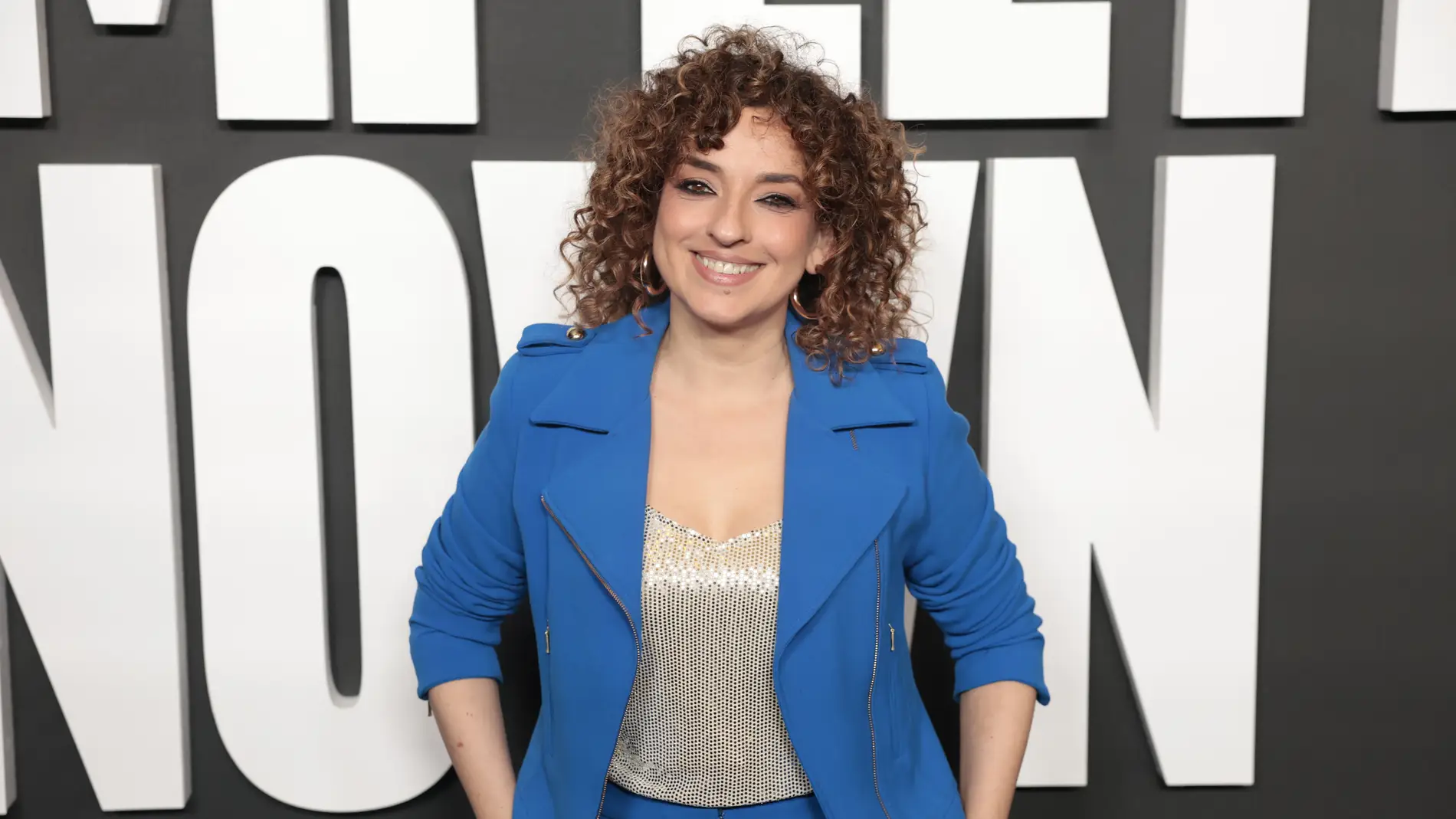 Virginia Riezu en una premier Virginia Riezu en una premier