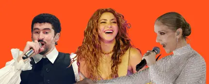 Bad Bunny, Shakira y Céline Dion, un montaje de Europa FM Bad Bunny, Shakira y Céline Dion, un montaje de Europa FM