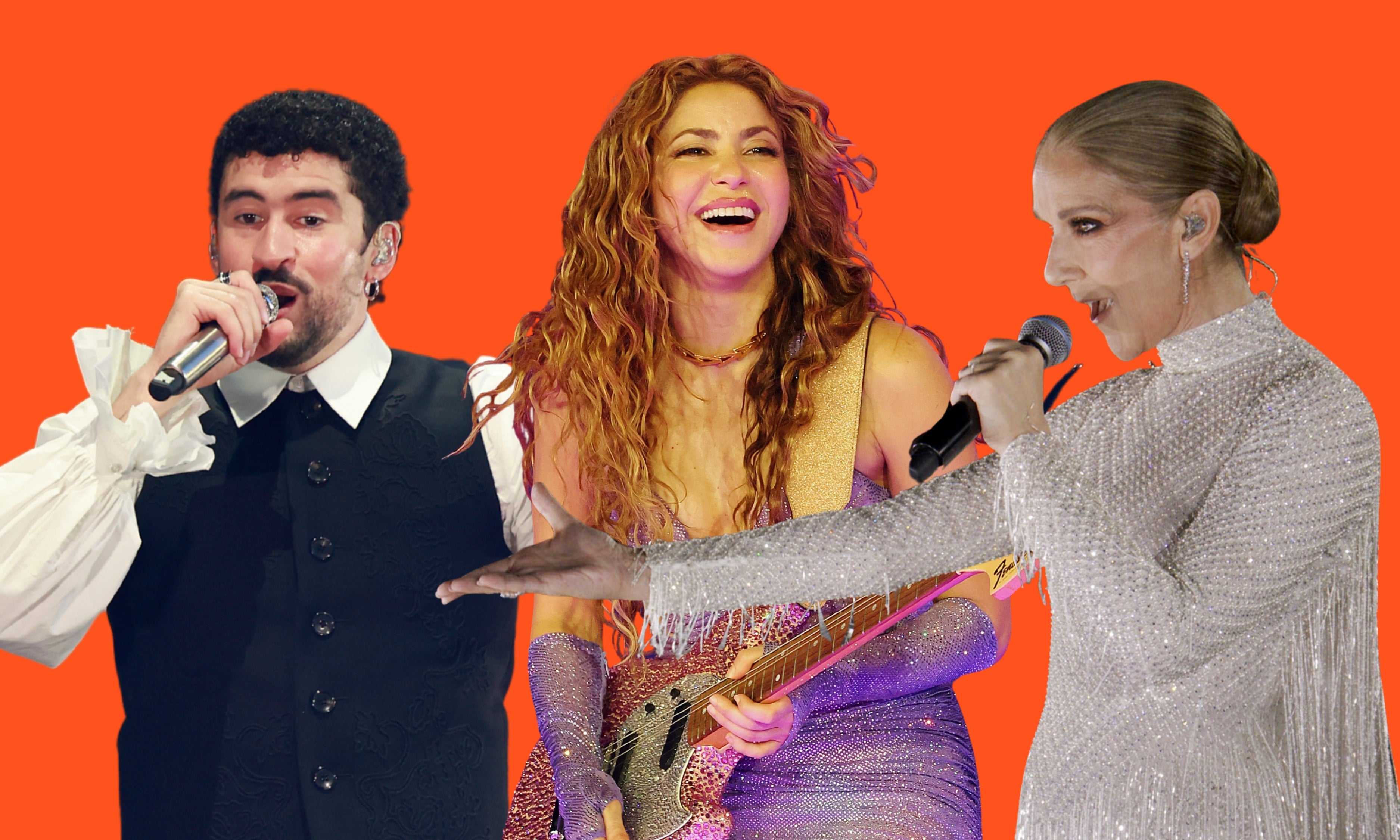 Bad Bunny, Shakira y Céline Dion, un montaje de Europa FM Bad Bunny, Shakira y Céline Dion, un montaje de Europa FM