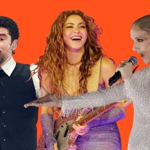 Bad Bunny, Shakira y C&eacute;line Dion, un montaje de Europa FM
