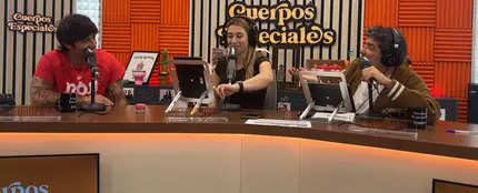 Álvaro de Luna con Eva Soriano y Nacho García en Cuerpos especiales Álvaro de Luna con Eva Soriano y Nacho García en Cuerpos especiales