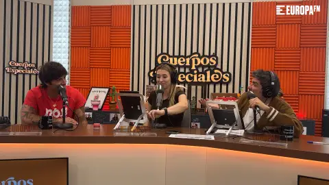 Álvaro de Luna con Eva Soriano y Nacho García en Cuerpos especiales Álvaro de Luna con Eva Soriano y Nacho García en Cuerpos especiales