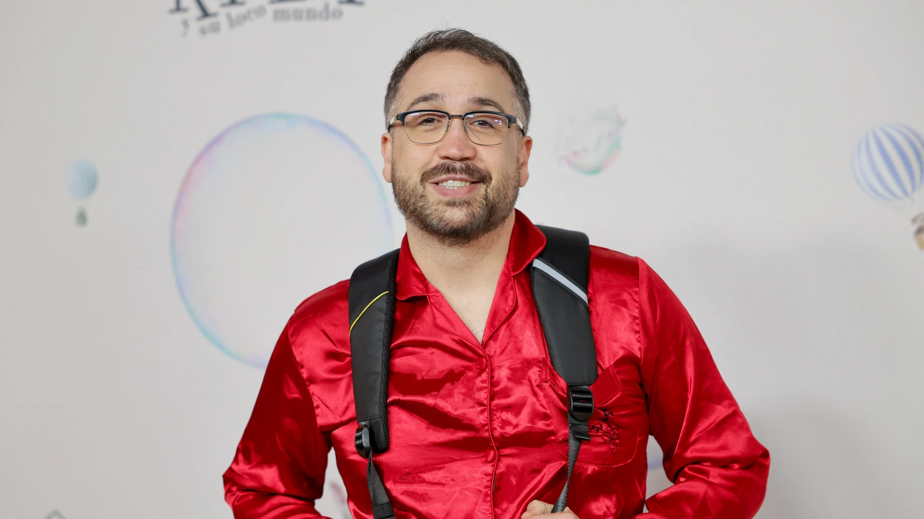 Aníbal Gómez, concursante de 'Tu cara me suena 13' en la presentación de 'Rafaela y su loco mundo'. Aníbal Gómez, concursante de 'Tu cara me suena 13' en la presentación de 'Rafaela y su loco mundo'.