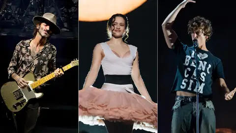 Rosalía, Leiva y Guitarricadelafuente, en sus respectivos conciertos de 2026 Rosalía, Leiva y Guitarricadelafuente, en sus respectivos conciertos de 2026