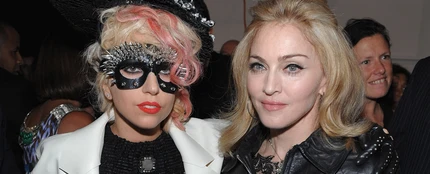Lady Gaga y Madonna en la Fashion Week de 2010 de Nueva York Lady Gaga y Madonna en la Fashion Week de 2010 de Nueva York