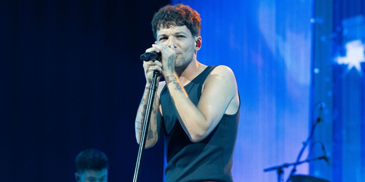 Louis Tomlinson, en el concierto del 13 de abril en Madrid.
