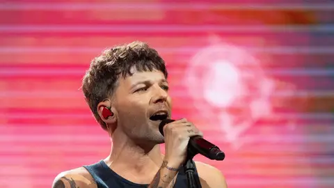 Louis Tomlinson, durante el concierto del 13 de abril en Madrid. Louis Tomlinson, durante el concierto del 13 de abril en Madrid.