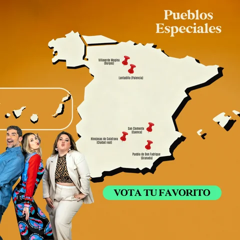 Hinojosas de Calatrava (Ciudad Real), San Clemente (Cuenca), Villaverde Mogina (Burgos), Puebla de don Fadrique (Granada) y Lantadilla (Palencia) compiten en 'Pueblos especiales' Hinojosas de Calatrava (Ciudad Real), San Clemente (Cuenca), Villaverde Mogina (Burgos), Puebla de don Fadrique (Granada) y Lantadilla (Palencia) compiten en 'Pueblos especiales'