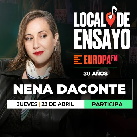 Consigue invitaciones para Nena Daconte en Local de Ensayo Europa FM Consigue invitaciones para Nena Daconte en Local de Ensayo Europa FM