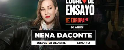 Nena Daconte en Local de Ensayo Europa FM Nena Daconte en Local de Ensayo Europa FM