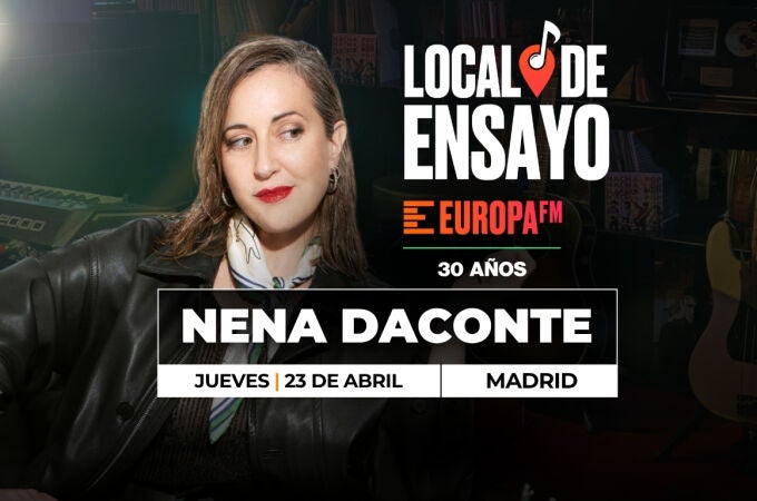 Nena Daconte en Local de Ensayo Europa FM