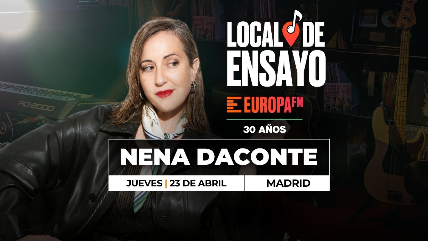 Nena Daconte en Local de Ensayo Europa FM Nena Daconte en Local de Ensayo Europa FM