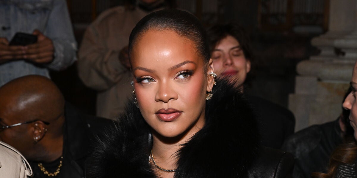 Rihanna en un show de moda en Nueva York