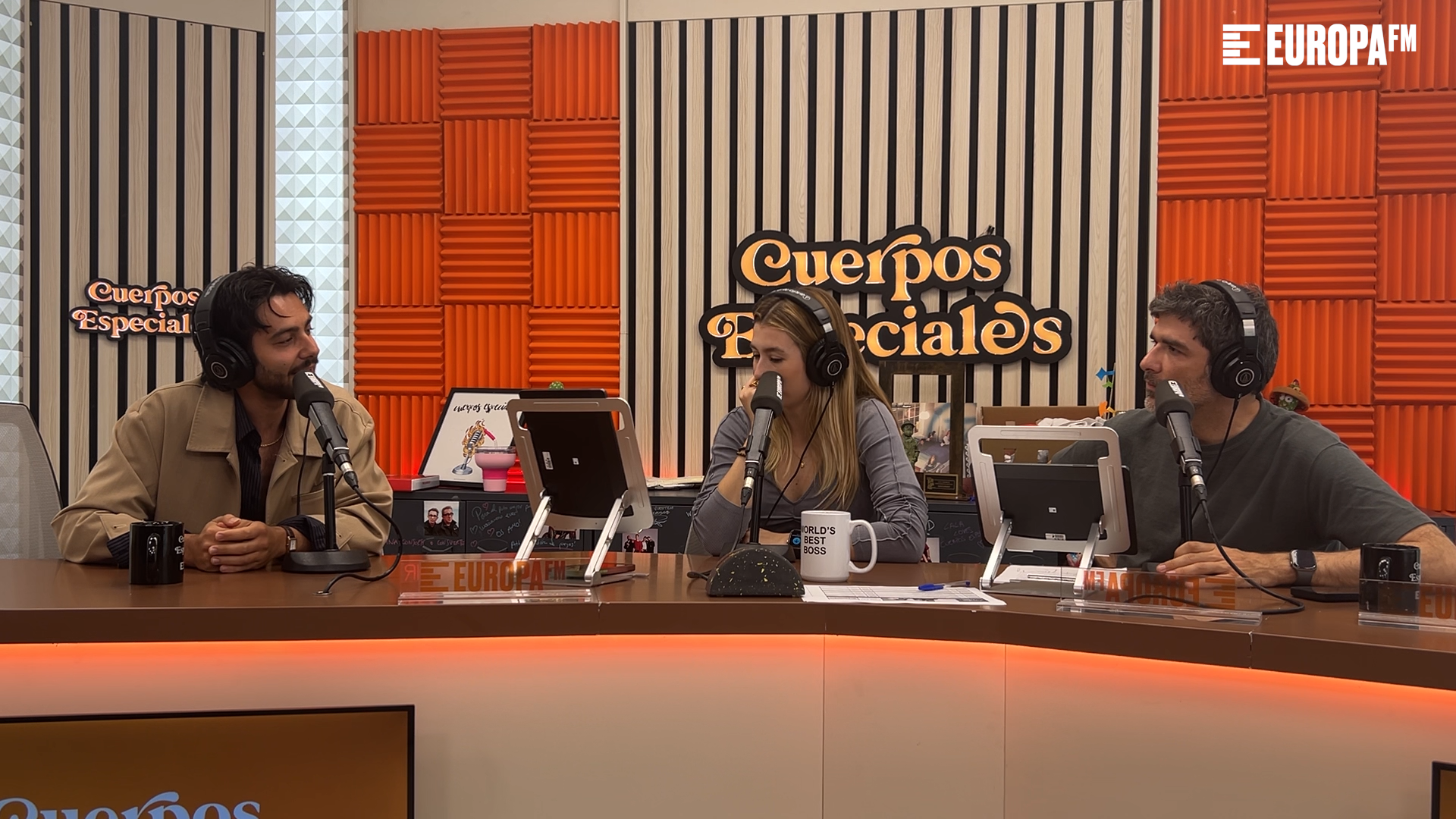 Yerai Cortés con Eva Soriano y Nacho García en 'Cuerpos especiales' Yerai Cortés con Eva Soriano y Nacho García en 'Cuerpos especiales'