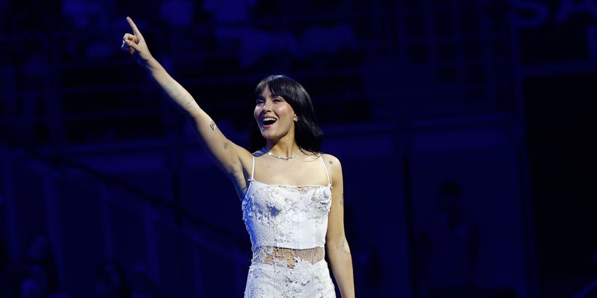 Aitana en la presentaci&oacute;n de su disco 'Cuarto Azul'