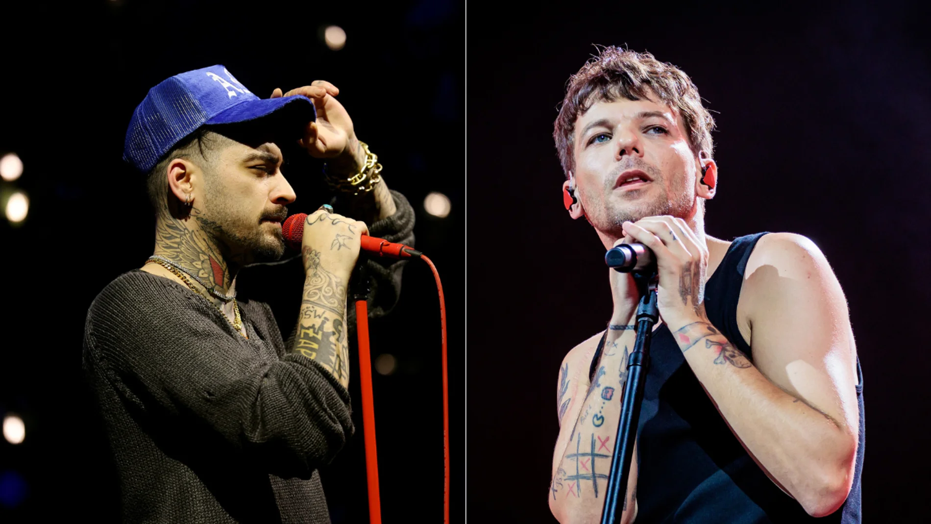 Louis Tomlinson y Zayn en sus respectivos conciertos Louis Tomlinson y Zayn en sus respectivos conciertos