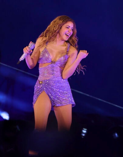 Shakira en el concierto del Zócalo