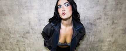 Chiara Oliver antes de actuar en un concierto