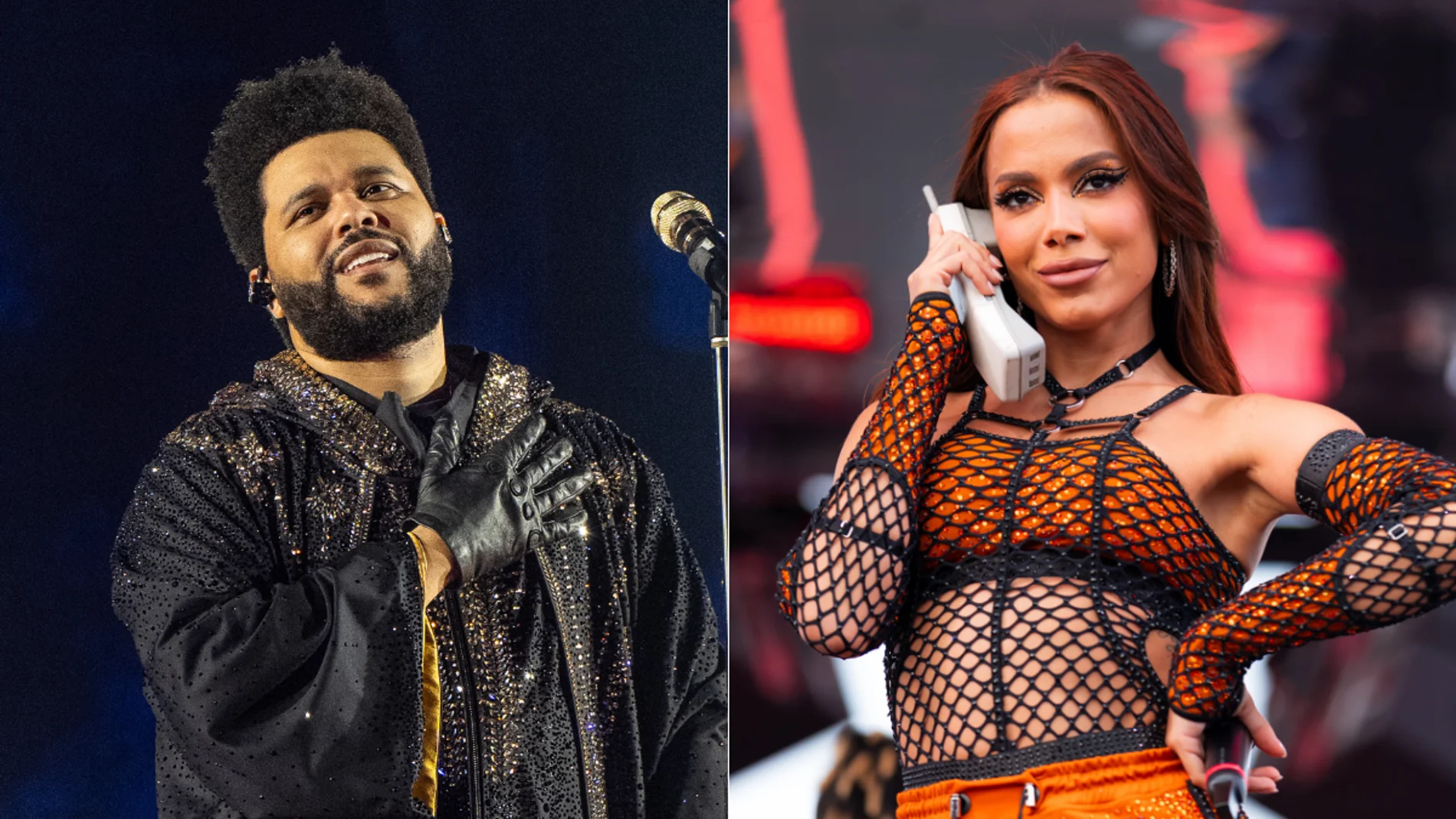 The Weeknd actuando en Atlanta / Anitta actuando en Brasil The Weeknd actuando en Atlanta / Anitta actuando en Brasil