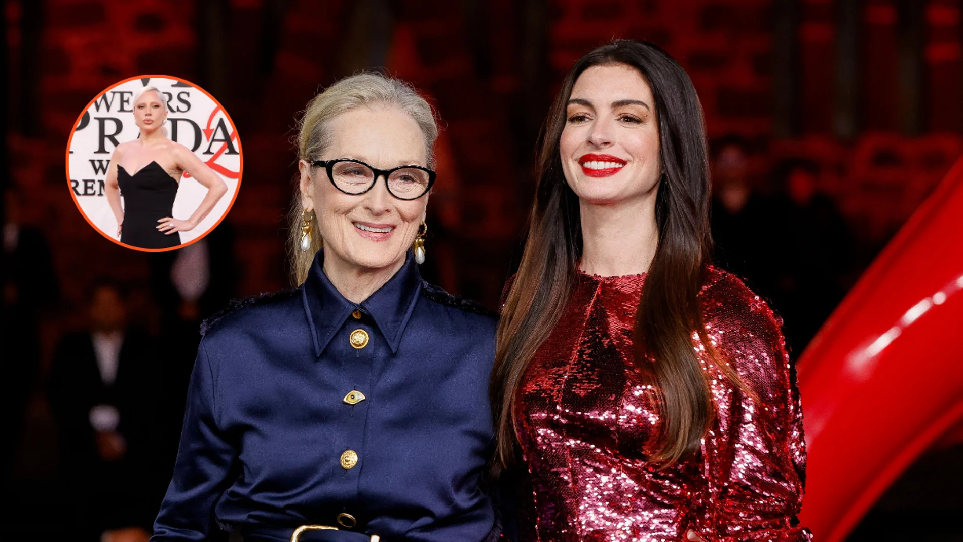 Meryl Streep, Anne Hathaway y Lady Gaga en la promoción de 'El Diablo Viste de Prada 2' Meryl Streep, Anne Hathaway y Lady Gaga en la promoción de 'El Diablo Viste de Prada 2'