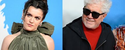 Amaia y Pedro Almod&oacute;var en la premier de 'Amarga Navidad'