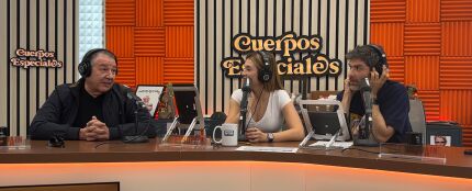 Carlos Go&ntilde;i, en Cuerpos especiales con Eva Sorino y Nacho Garc&iacute;a.