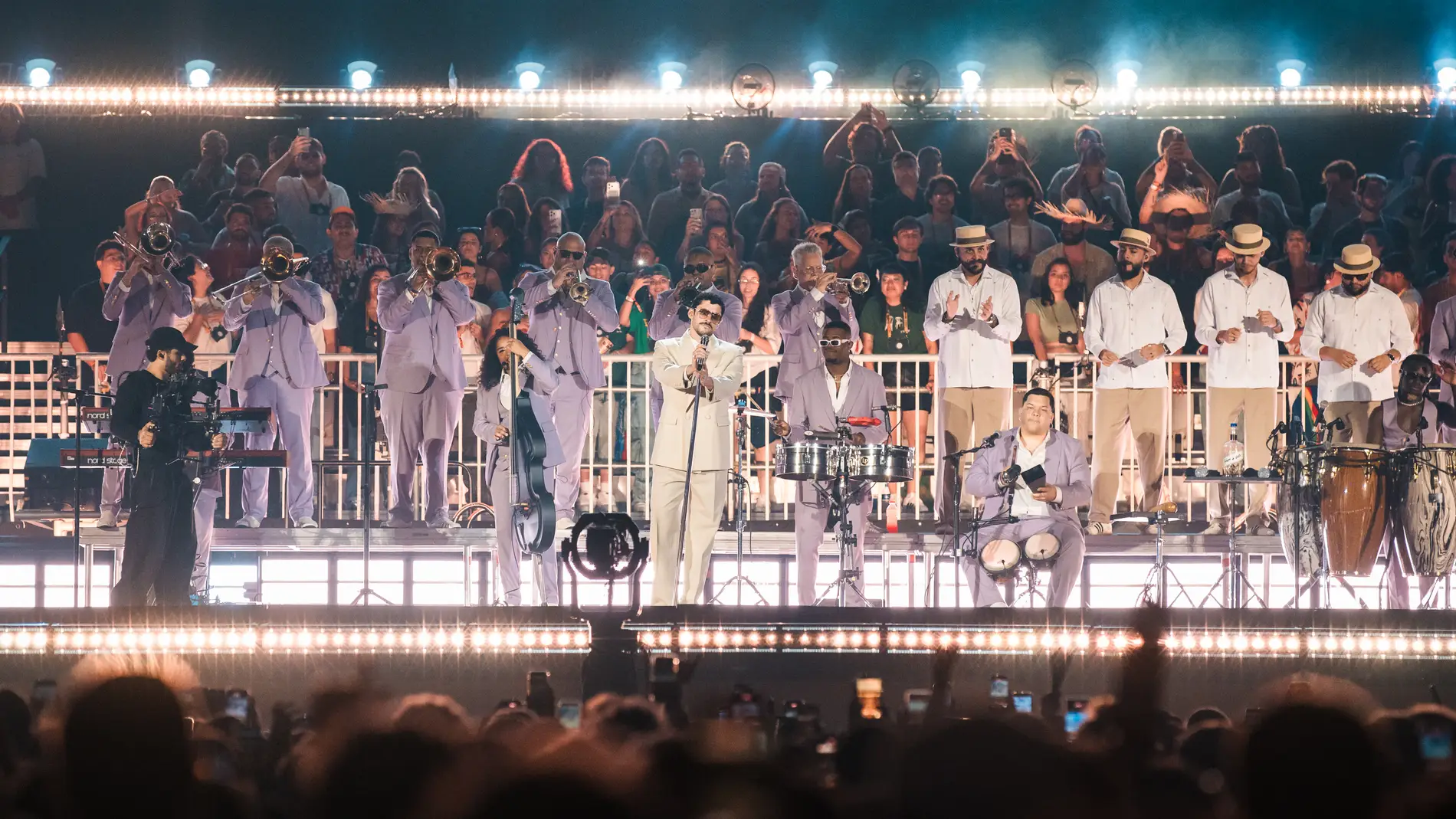 El público de la grada Los Vecinos en el concierto de Bad Bunny en Sao Paolo (Brasil). El público de la grada Los Vecinos en el concierto de Bad Bunny en Sao Paolo (Brasil).