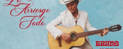Bruno Mars, en la portada de 'Lo arriesgo todo'