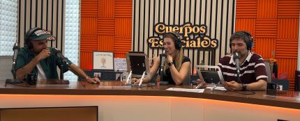 Nil Moliner, con Eva Soriano y Nacho García en 'Cuerpos especiales' Nil Moliner, con Eva Soriano y Nacho García en 'Cuerpos especiales'