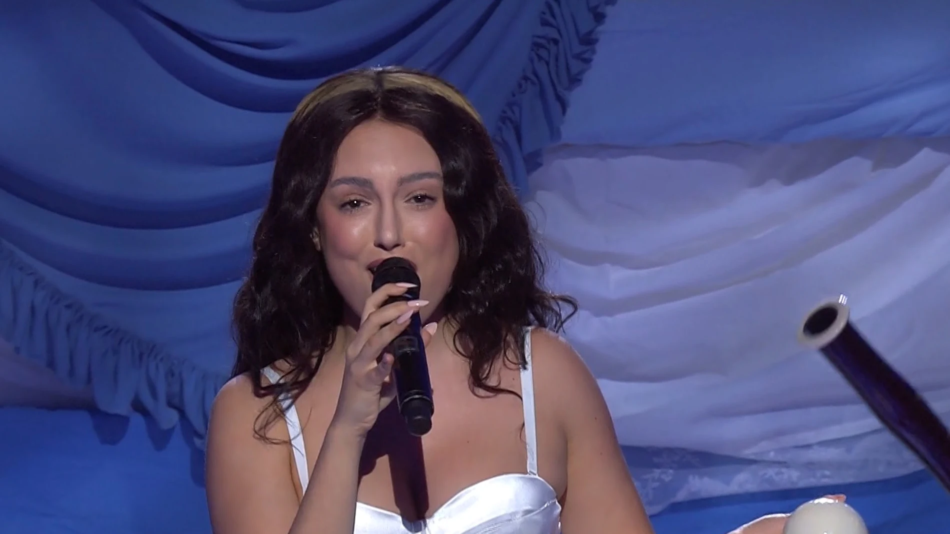 María Parrado cantando 'La Perla' de Rosalía en 'Tu cara me suena' María Parrado cantando 'La Perla' de Rosalía en 'Tu cara me suena'