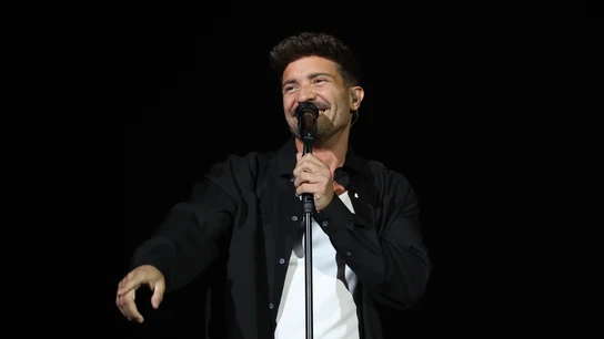 Un momento del concierto que Pablo Alborán ofrece en el Movistar Arena de Madrid Un momento del concierto que Pablo Alborán ofrece en el Movistar Arena de Madrid