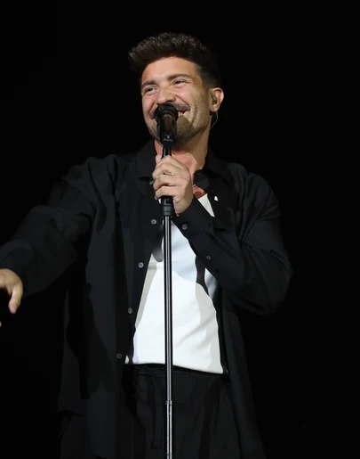 Un momento del concierto que Pablo Alborán ofrece en el Movistar Arena de Madrid Un momento del concierto que Pablo Alborán ofrece en el Movistar Arena de Madrid