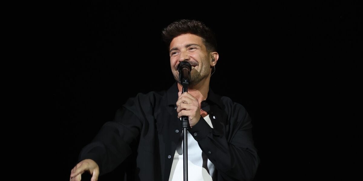 Un momento del concierto que Pablo Albor&aacute;n ofrece en el Movistar Arena de Madrid