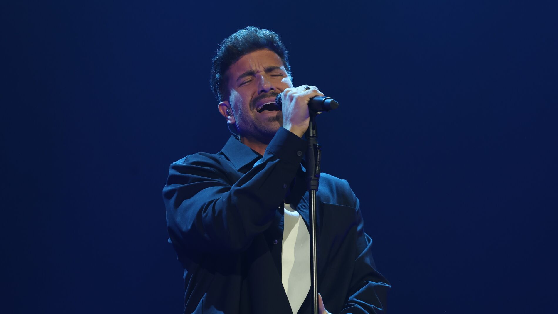Un momento del concierto de Pablo Alborán en el Movistar Arena de Madrid